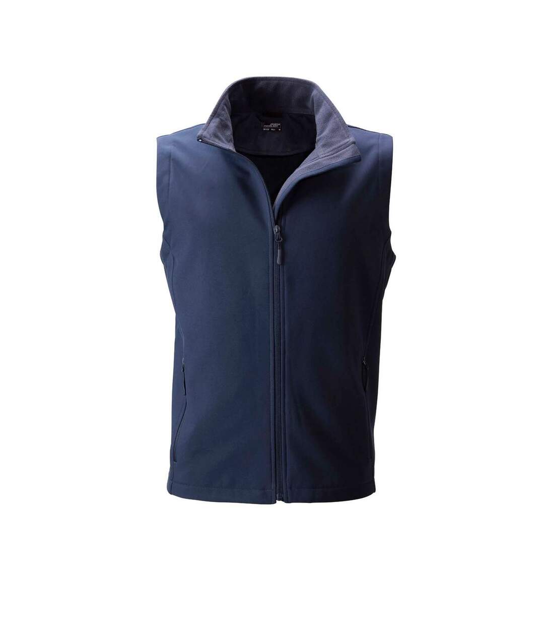 Gilet sans manches micropolaire softshell - JN1128 - bleu marine - Homme-2