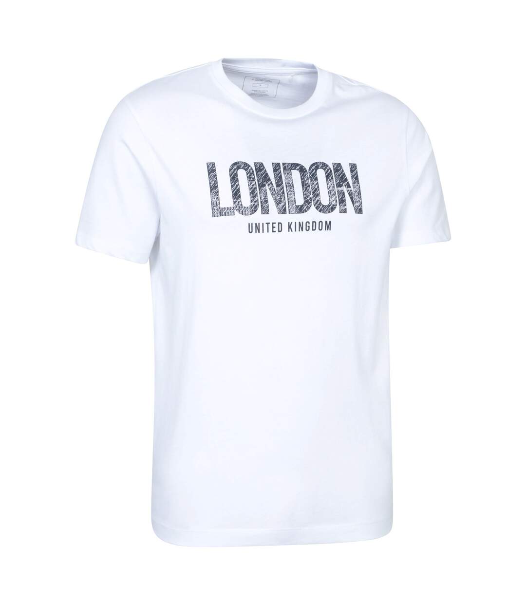 T-shirt manches courtes london homme blanc Mountain Warehouse-3