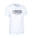 T-shirt manches courtes london homme blanc Mountain Warehouse-3