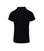 Womens/ladies Coolchecker Contrast Pique Polo Shirt Black Purple Premier-2