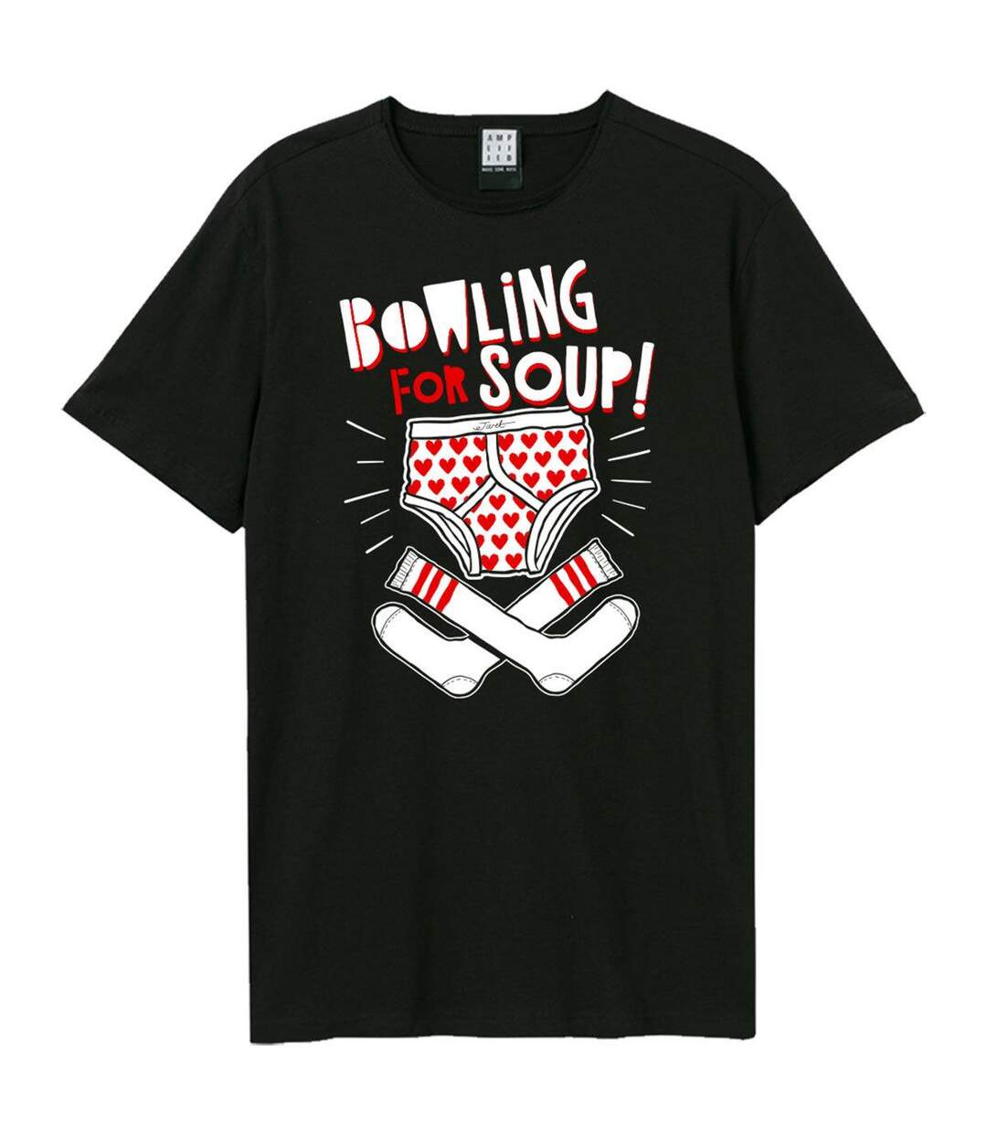 T-shirt Style Bowling For Soup Pants And Socks Adulte Noir Amplified-1