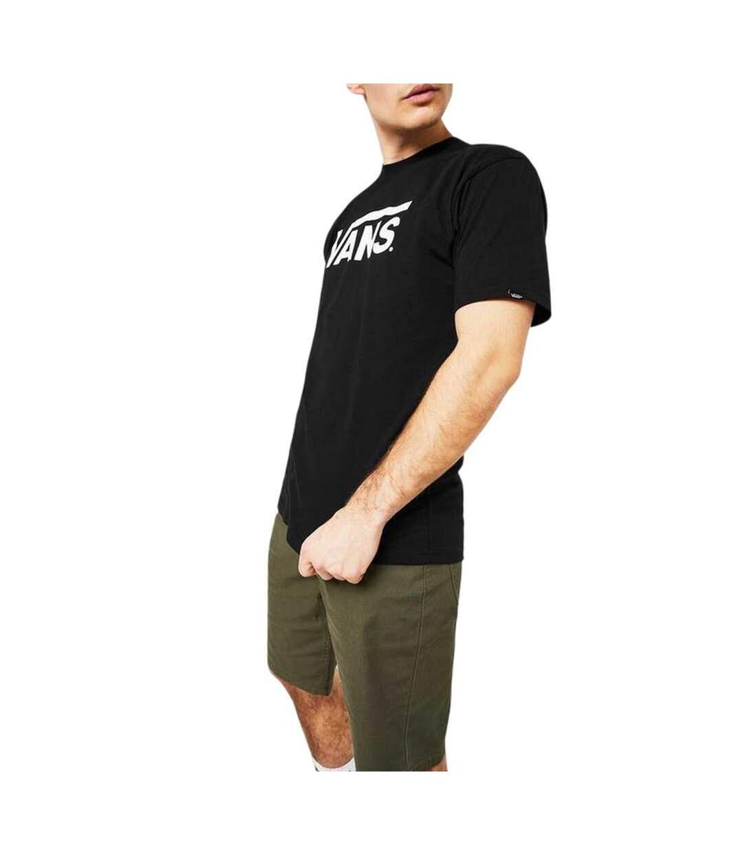 Mens Classic Logo Short-sleeved T-shirt Black Vans-4