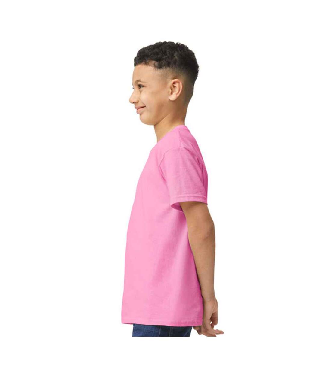 T-shirt enfant violet fuchsia Gildan-3