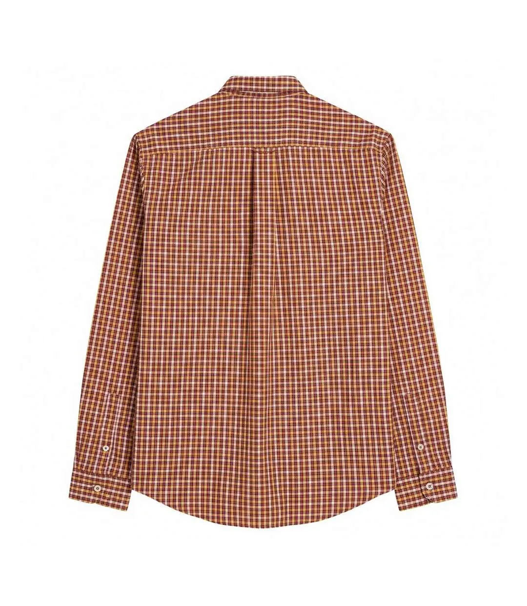 Mens Signature House Check Long-sleeved Shirt Red Ben Sherman-2