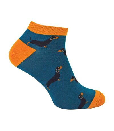1 Pack Mens Animal Themed Bamboo Trainer Socks