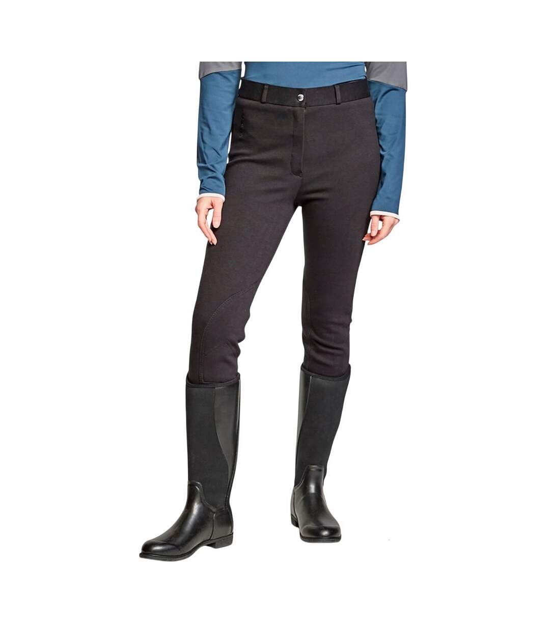 Pantalon Jodhpur Pateley Femme Noir John Whitaker-1
