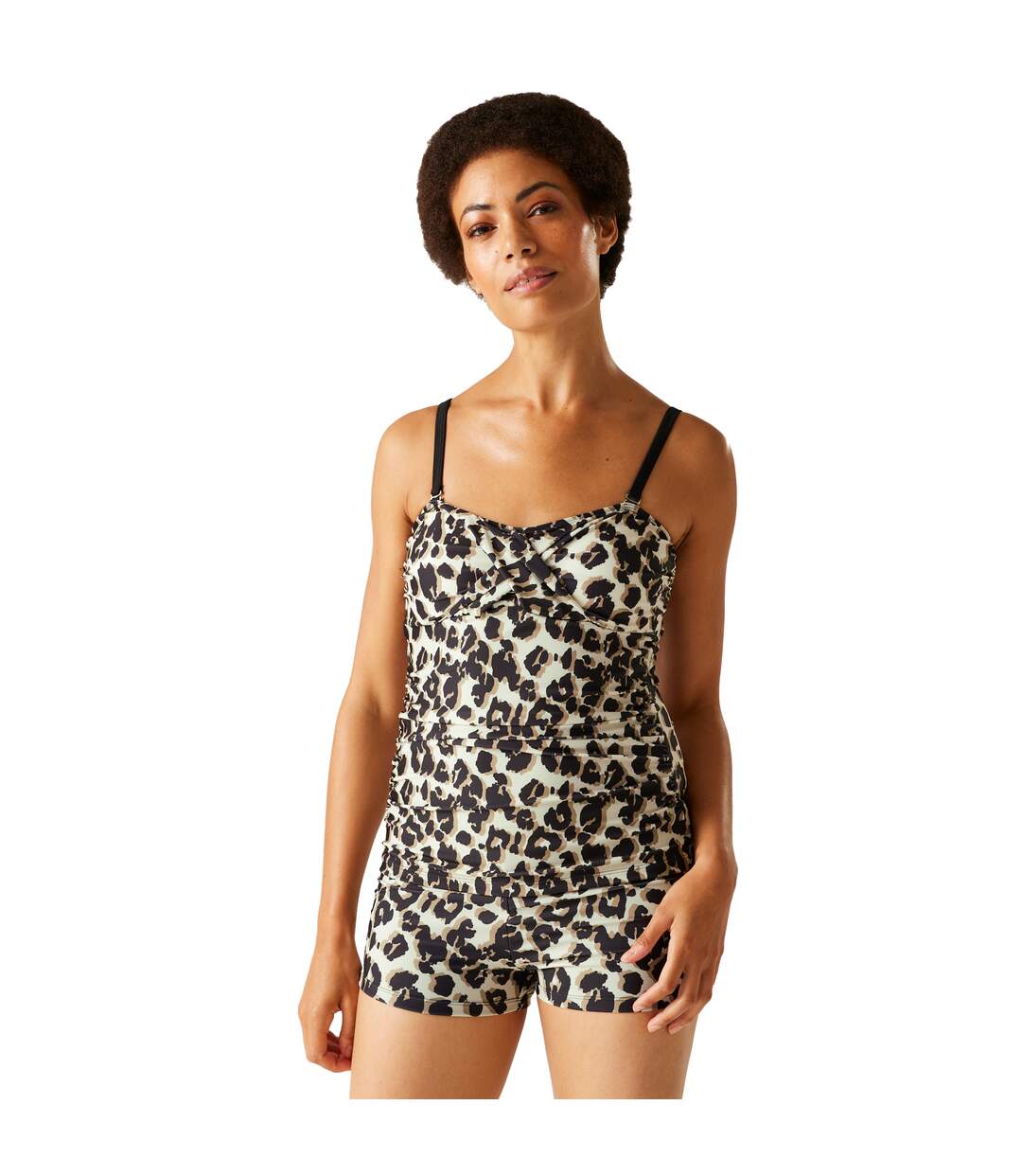 Haut de tankini aceana femme beige pâle Regatta-3