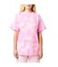 T-shirt Motif/style Tie-dye Femme Rose Moyen Hugo-1