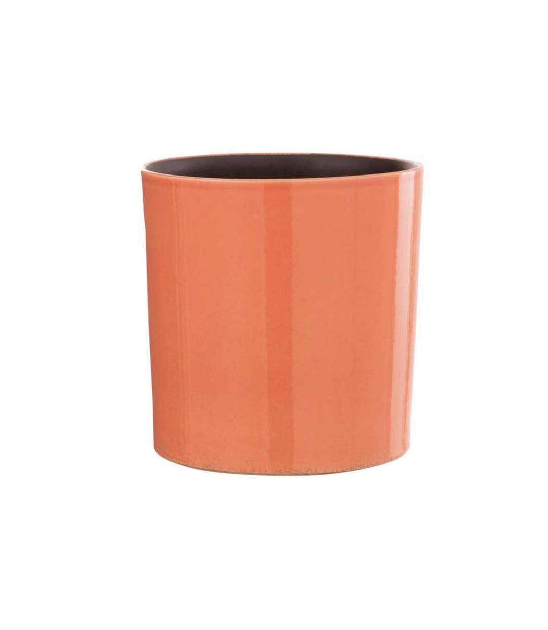 Cache-Pot en Céramique Design Flek 20cm Orange-1