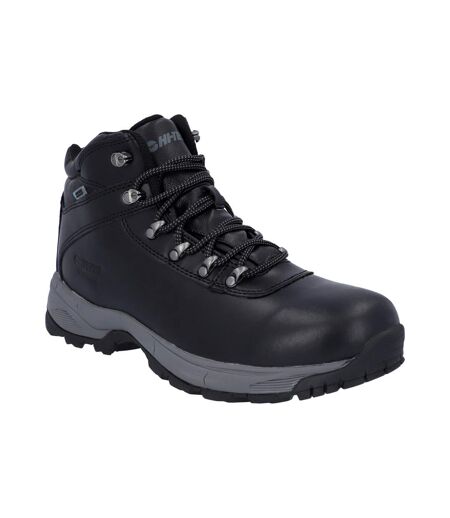 Chaussures imperméables de randonnée eurotrek homme noir Hi-Tec