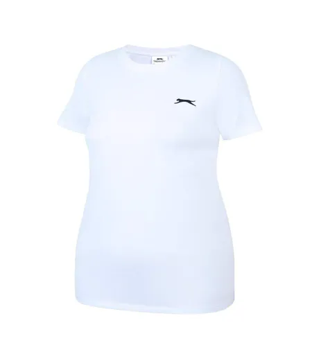 T-shirt Motif/style Uni Femme Blanc Slazenger
