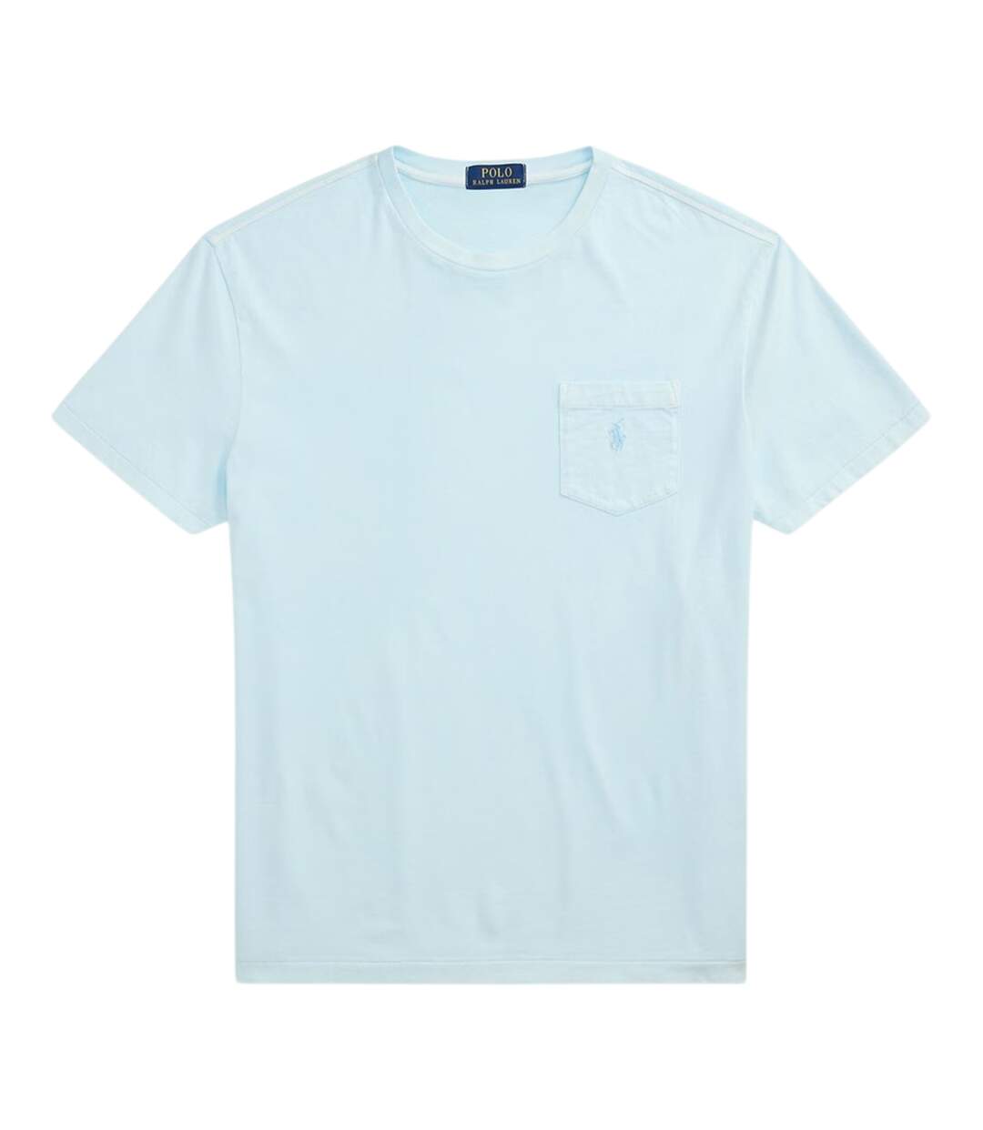 T-shirt Motif/style Brodé Homme Bleu Ciel Ralph Lauren-1