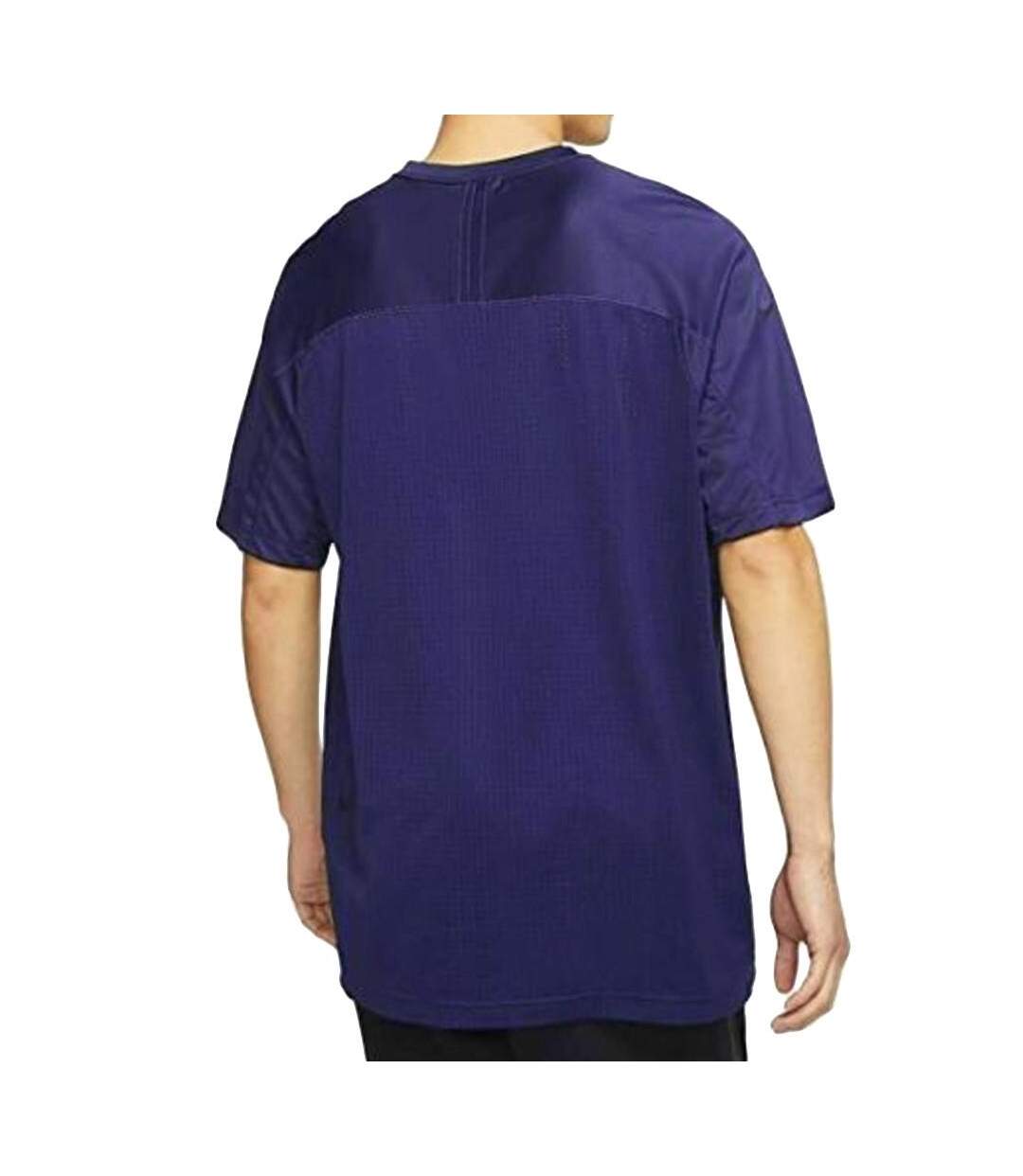 T-shirt de Running Bleu Foncé Homme Nike Knit - L-2