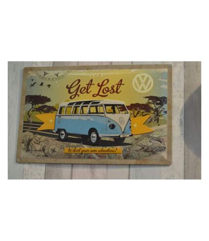 Plaque décorative en métal en relief 40 x 60 cm Van VW