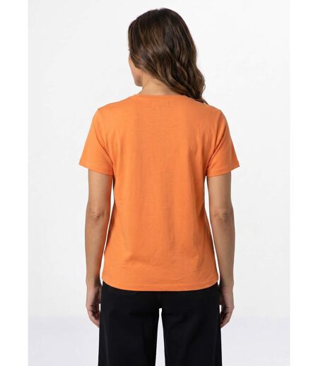T-shirt col rond broderie Ciao et coeur