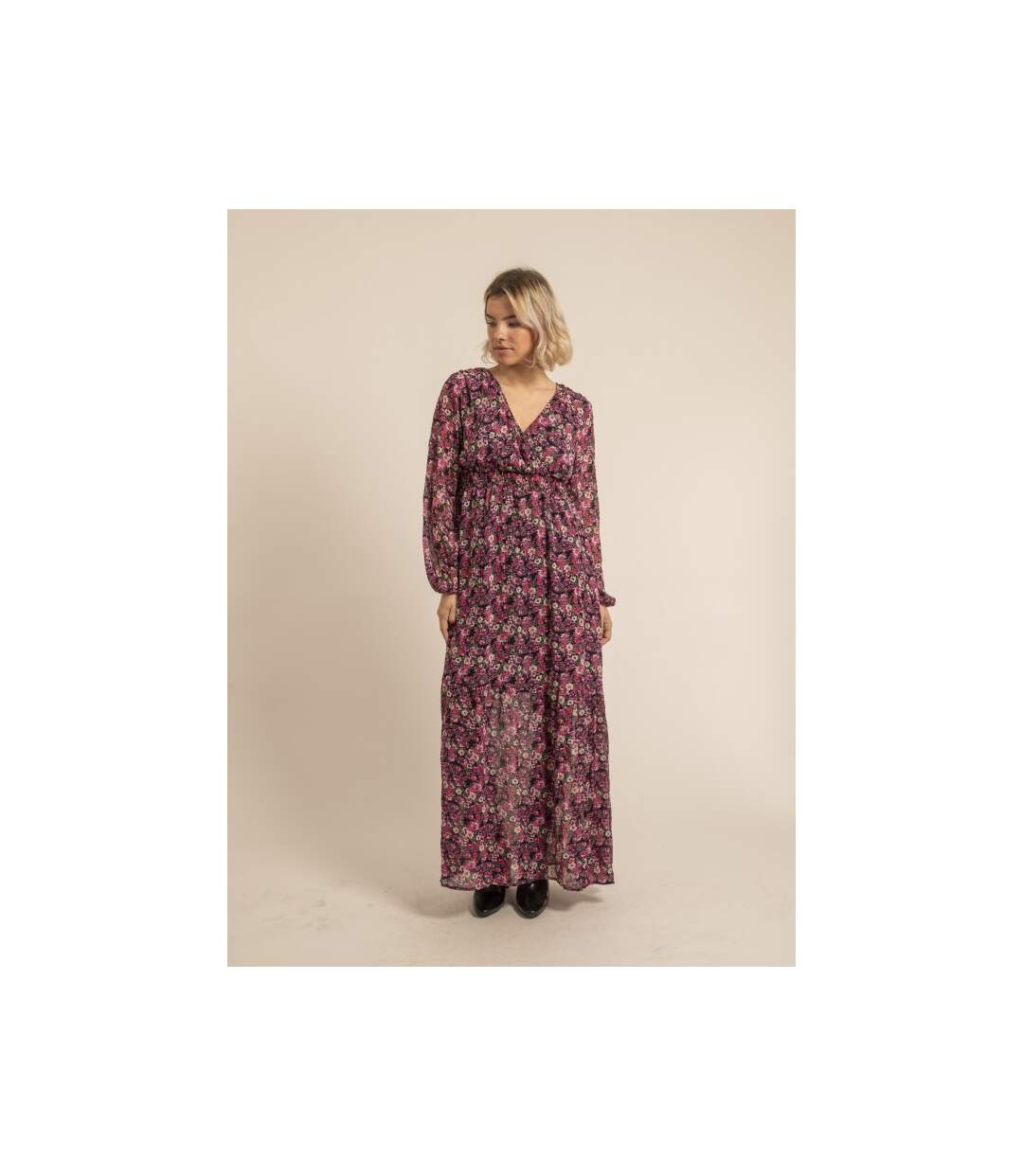 Robe longue à motifs IGNACIA - Dona X Lisa-4