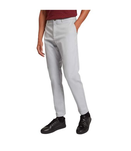 Mens Plain Slim Chinos Light Grey Ted Baker