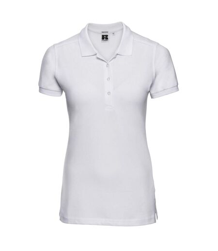 Russell Womens/Ladies Pique Polo Shirt (White)