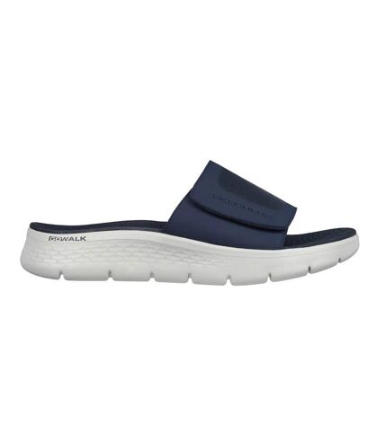 Mens go walk flex sandbar mules navy/red Skechers