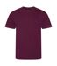 Mens cascade ecologie organic t-shirt burgundy Awdis