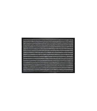 Tapis d'Entrée Anti-Poussière Toscan 40x60cm Noir & Gris