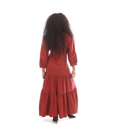 Robe Longue Depera Femme Rouge Boss