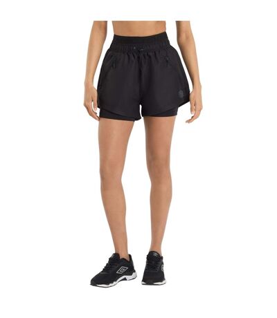 Womens/ladies Pro Training Shorts Black Umbro