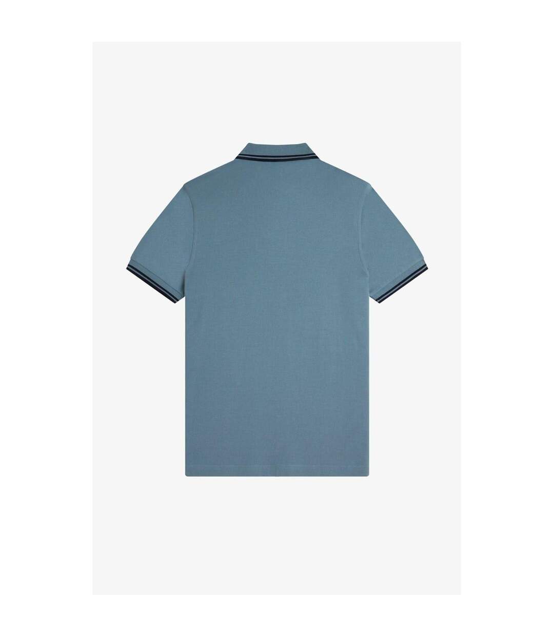 Mens Twin Tip Polo Shirt Blueberry Fred Perry-2