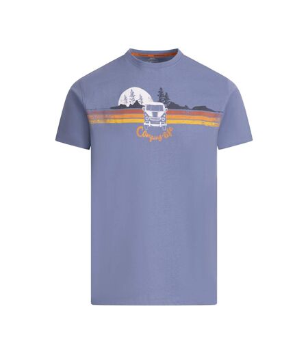 Mens Cromer Ii Printed Casual T-shirt Denim Blue Trespass