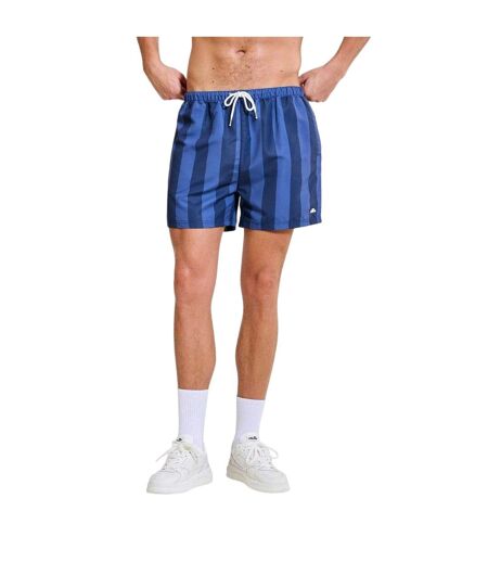 Mens Staziona Vertical Stripe Swim Shorts Navy Ellesse