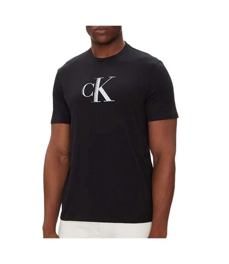 T-Shirt noir homme calvin klein jeans center lv04rc857g - l