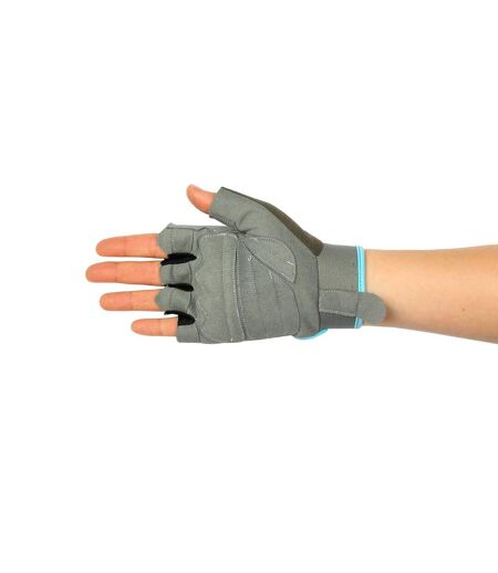 Fitness Mad Womens/Ladies Training Gloves (Gray/Blue) - UTCS1215