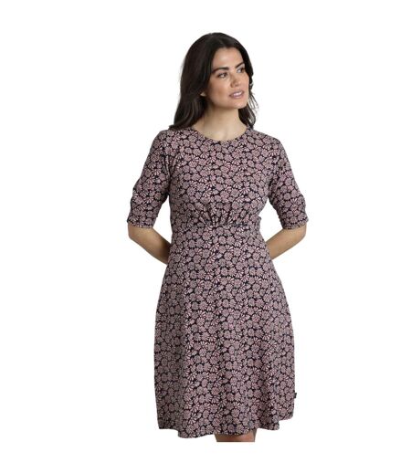 Womens/ladies cassandra jersey swing dress tearose Weird Fish