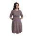 Womens/ladies cassandra jersey swing dress tearose Weird Fish-3