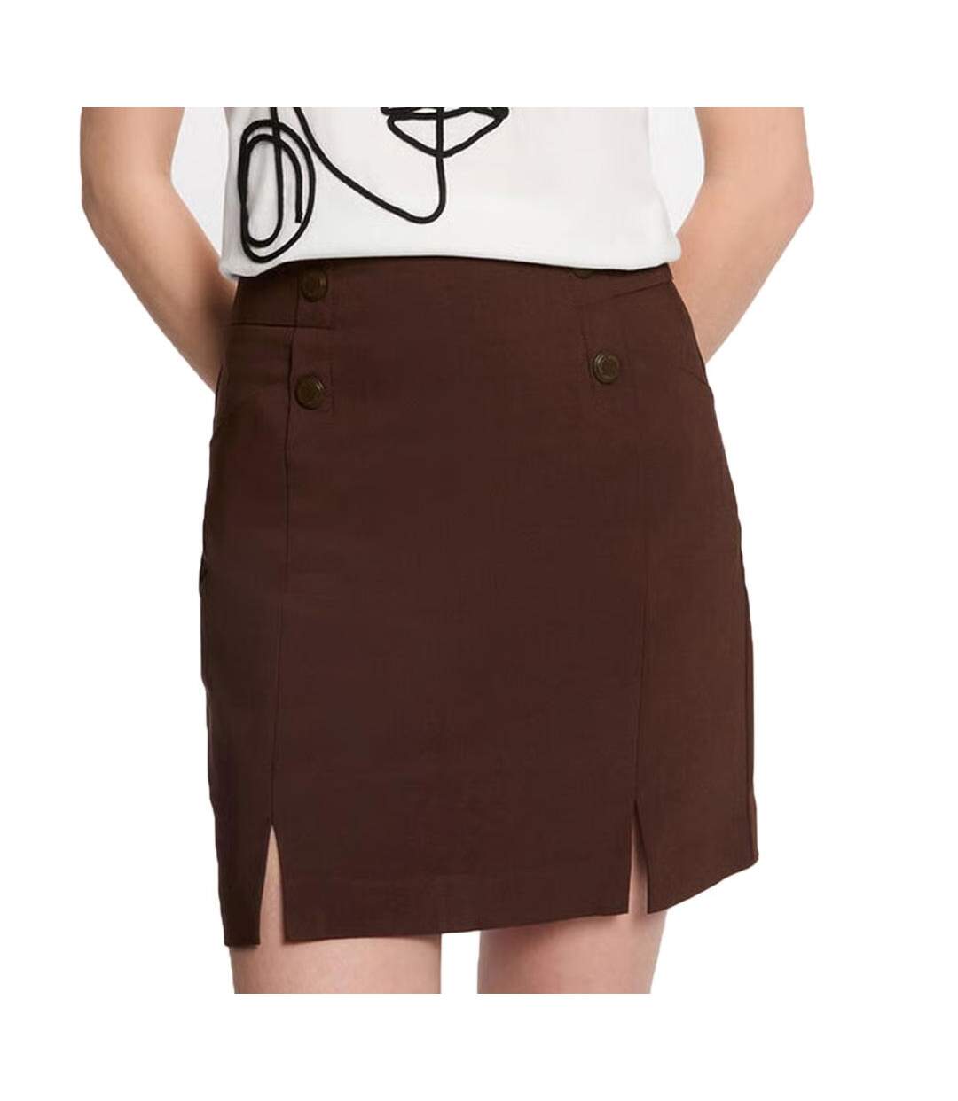 Jupe marron femme morgan jeon-1