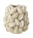 Vase Déco en Argile Fève de Cacao 38cm Beige-1