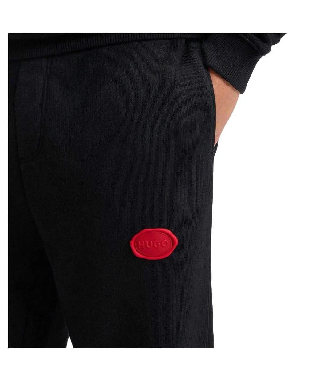 Mens Dilvanos Regular Joggers Black Hugo Boss-3
