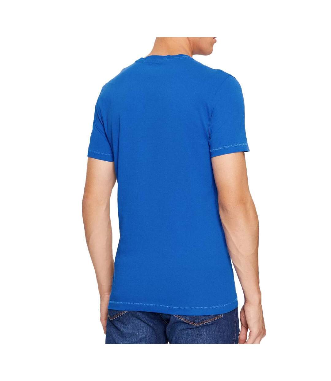 T-shirt Bleu Homme Calvin Klein Jeans Institutional Logo - S-2