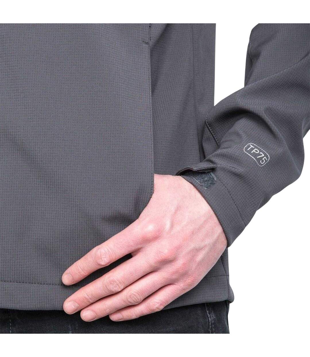 Mens Nider Hooded Soft Shell Jacket Carbon Trespass-3