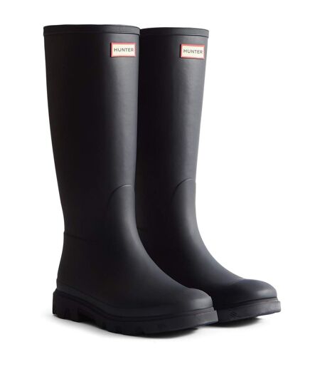 Womens/ladies downpour tall wellington boots black Hunter