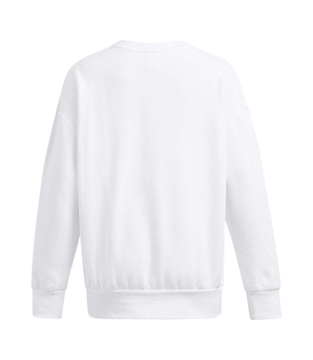 Sweat Essential Femme Blanc Noir Under Armour-3