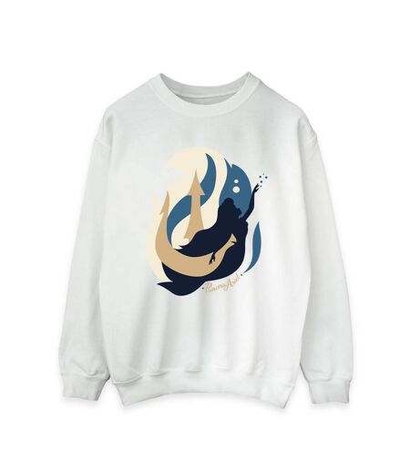 Disney - Sweat THE LITTLE MERMAID COLOUR SILHOUETTES - Femme (Blanc) - UTBI23345