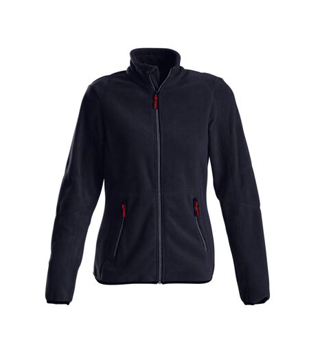 Womens/ladies Speedway Fleece Jacket Dark Navy Printer