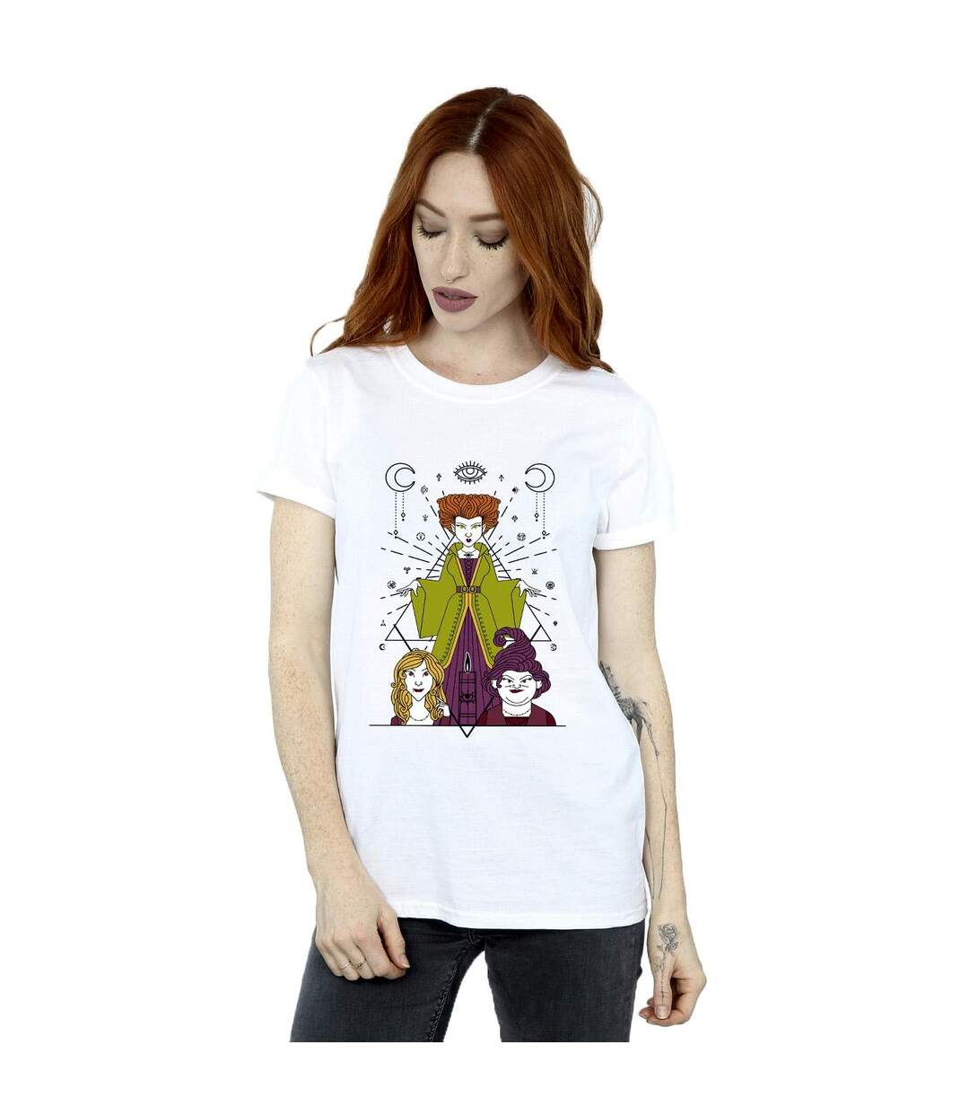 Disney Femme/Les femmes - T-shirt boyfriend en coton Hocus Pocus Candle (Blanc) - UTBI20319-2