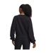 Womens/ladies Vida Icon Fleece Crop Sweatshirt Black Under Armour-2