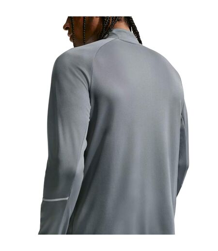 Mens Miler Dri-fit Quarter Zip Running Top Smoke Grey Nike