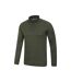 Mens Talus Zip Neck Long-sleeved Thermal Top Khaki Green Mountain Warehouse-3