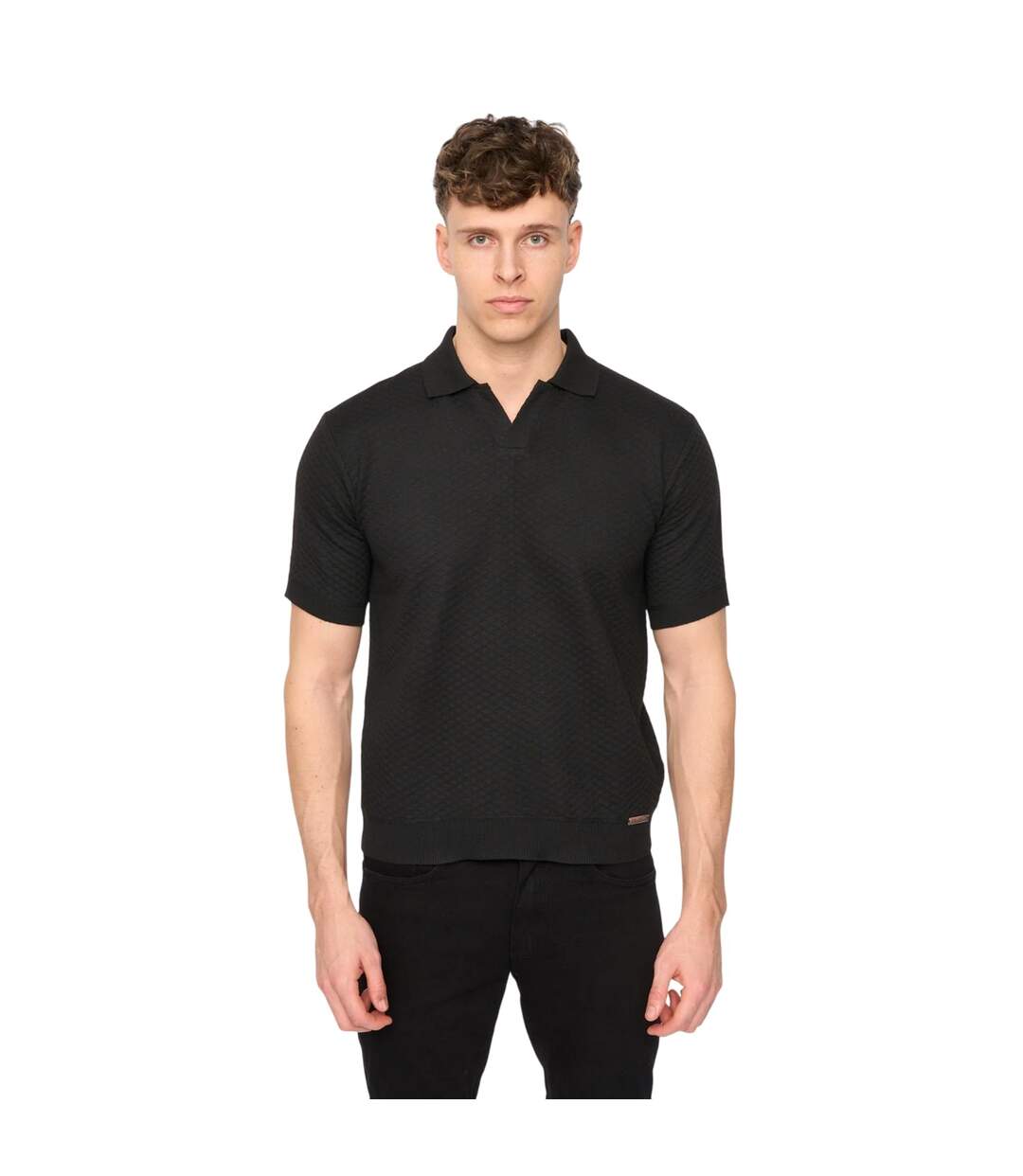 Mens Morwin Polo Shirt Black Duck And Cover-2