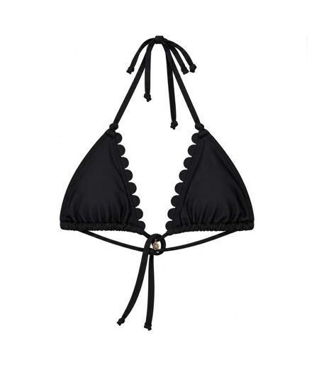 Haut de maillot de bain noir femme grain de sable alexa