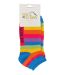 Mens Bamboo Rainbow Trainer Socks | Mr Heron | Colourful Striped No Show Socks